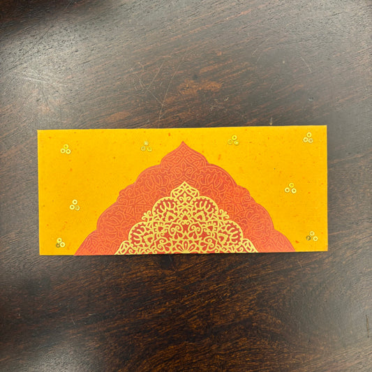Red Gold Semicircle