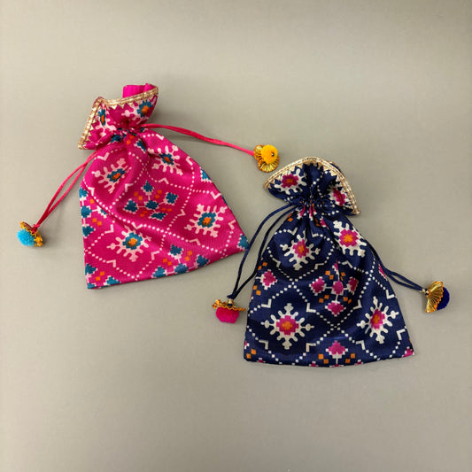 Cotton Patola Bags - Small