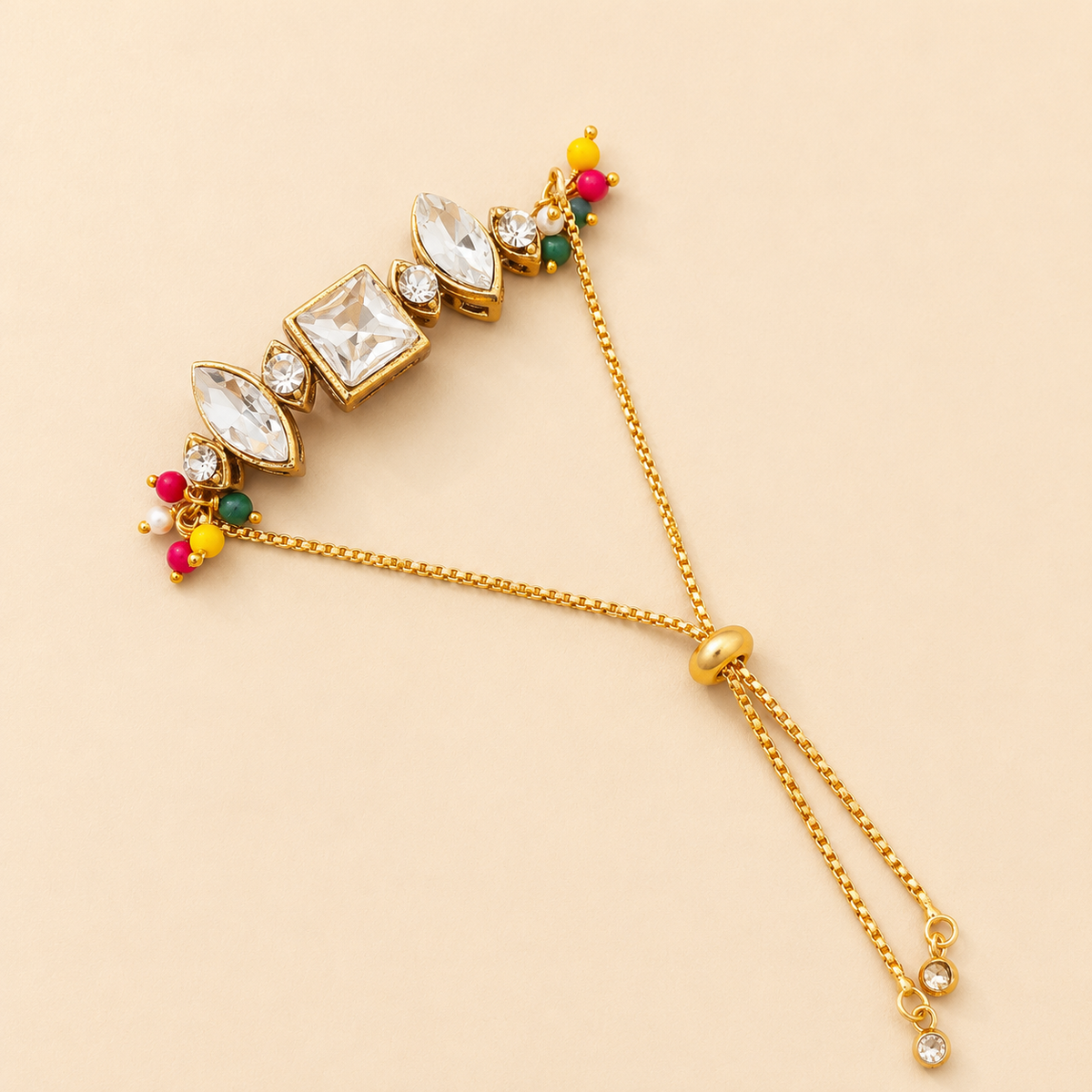 Kundan Tennis Bracelet Lumba