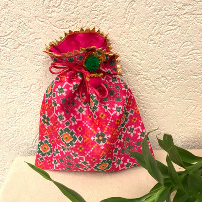 Cotton Patola Bags - Large