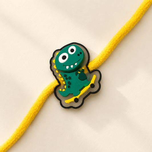 Dino Patch Furry Rakhi