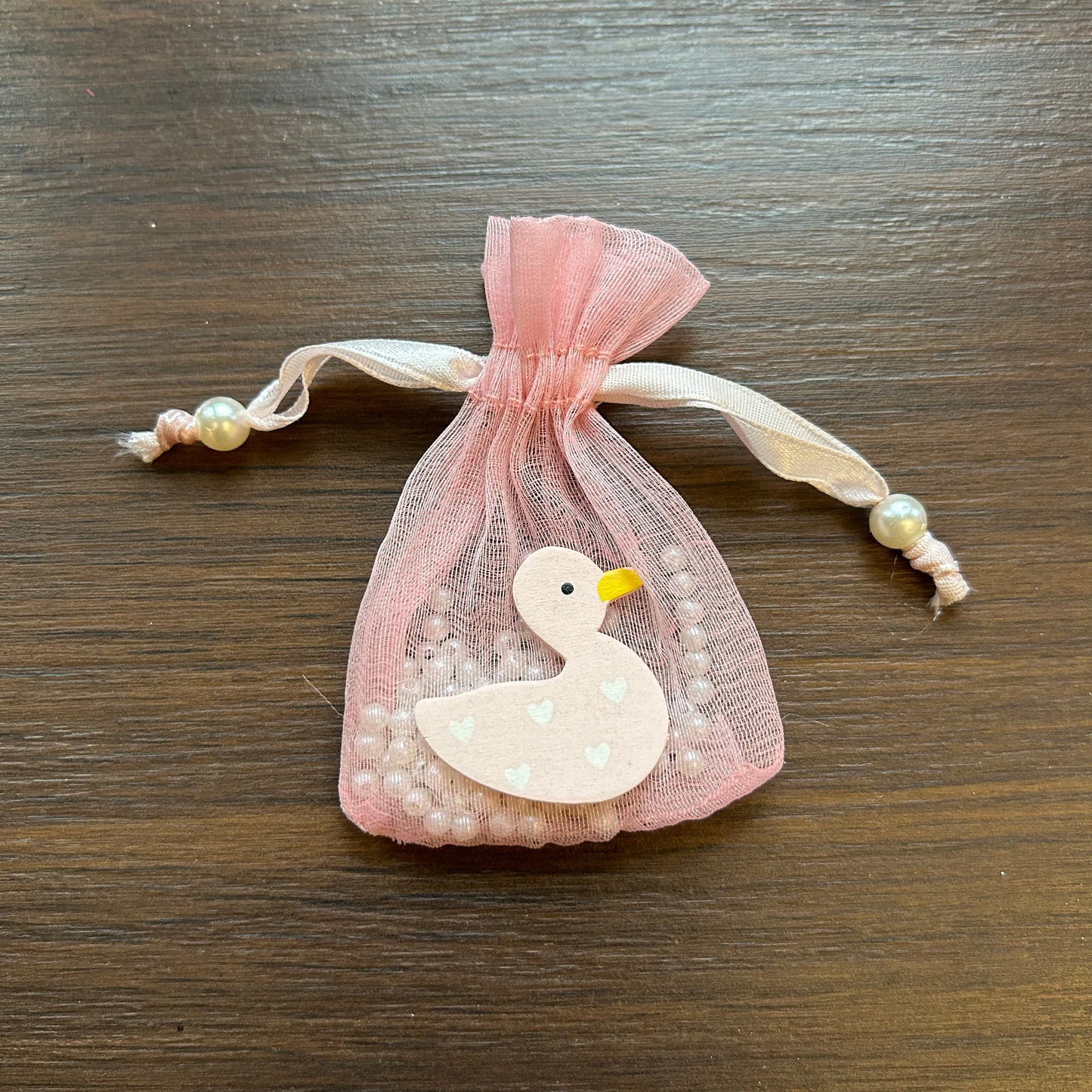 Duck with Pearls Pouch