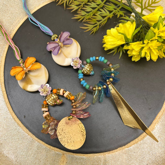 Bead & Resin Long Lumba