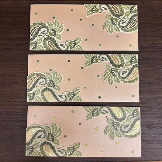 White & Green Envelope