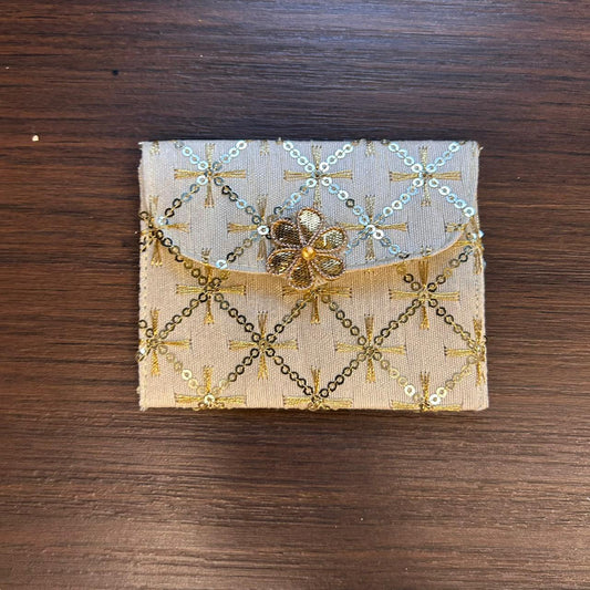 Sequin Square Fabric Envelope - Small