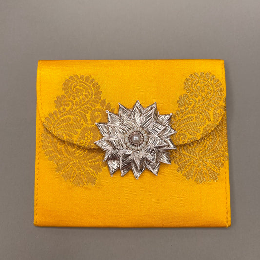 Woven Fabric with star gota - Medium