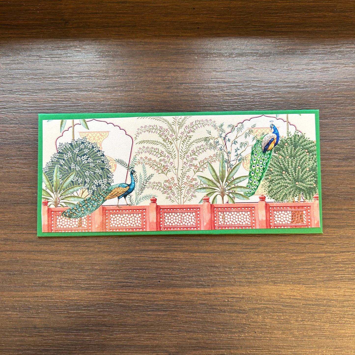 Printed Peacock Envelope