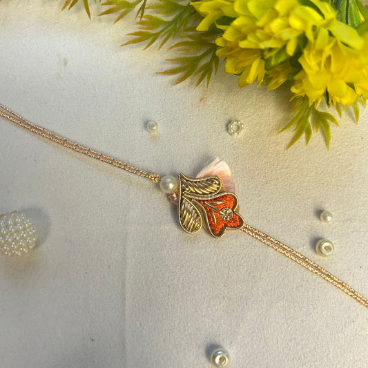 Peach Flower & Leaf Chakalya