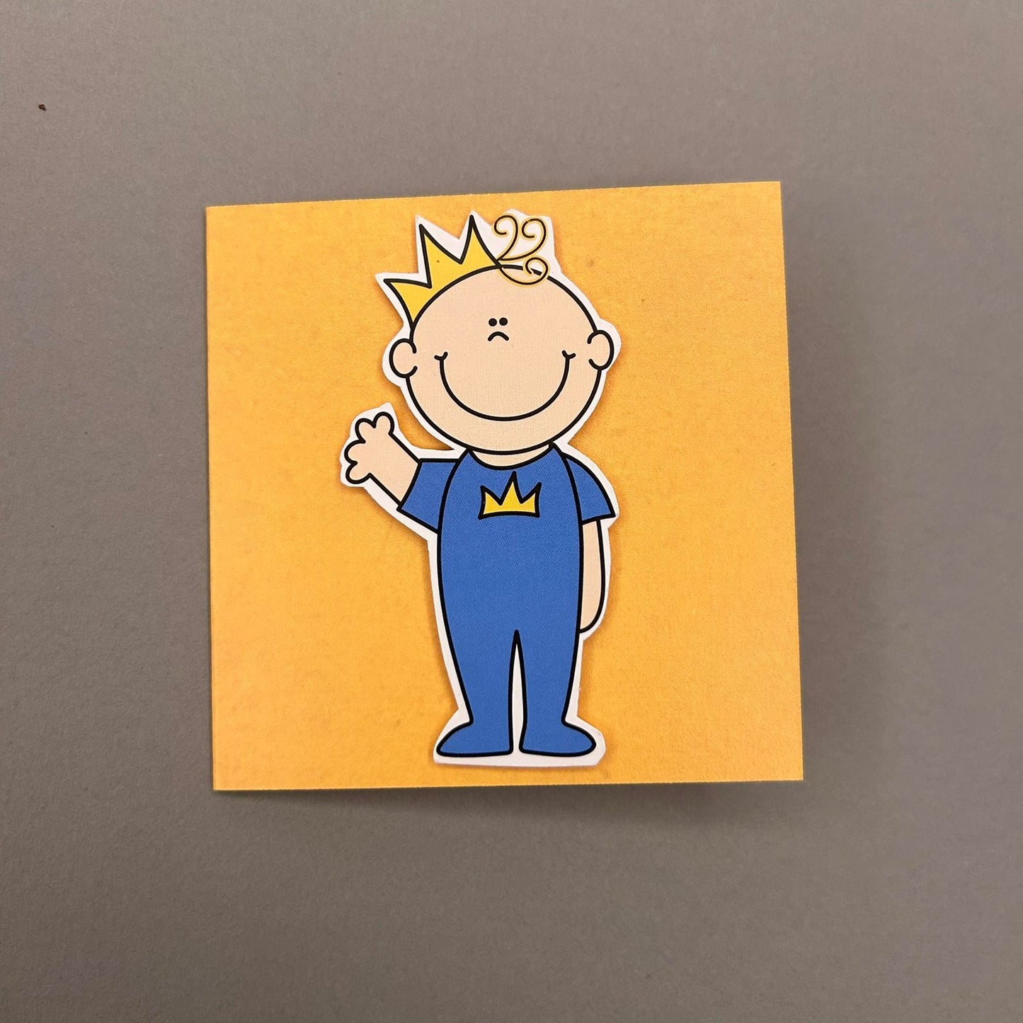 Blue Baby With Crown