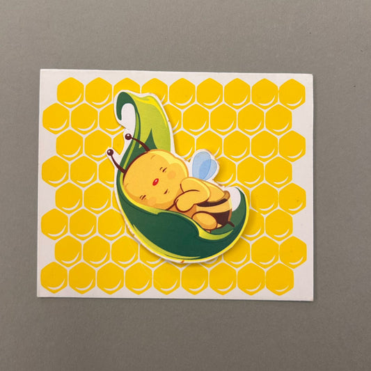 Sleeping Bee Gift Tag