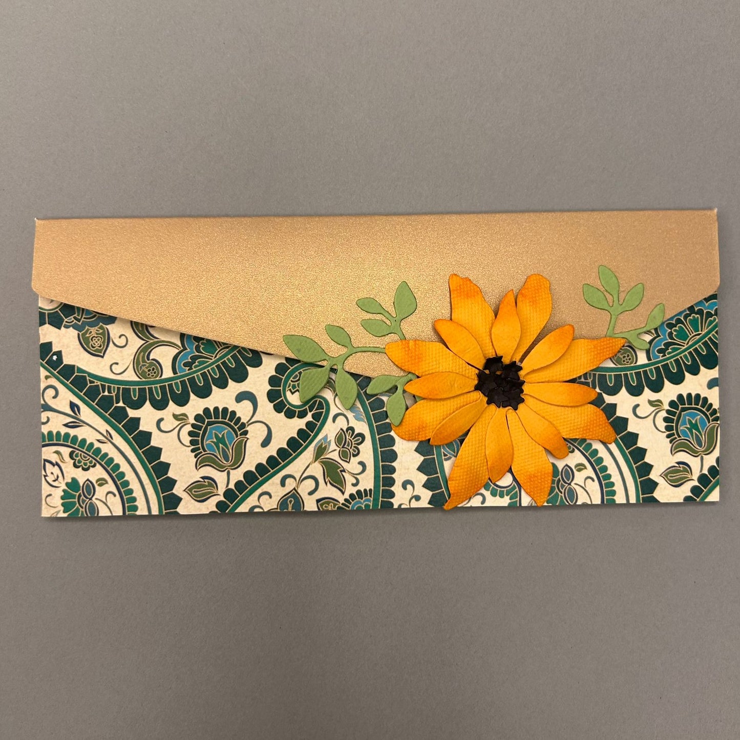 Die Cut Big Floral Envelope