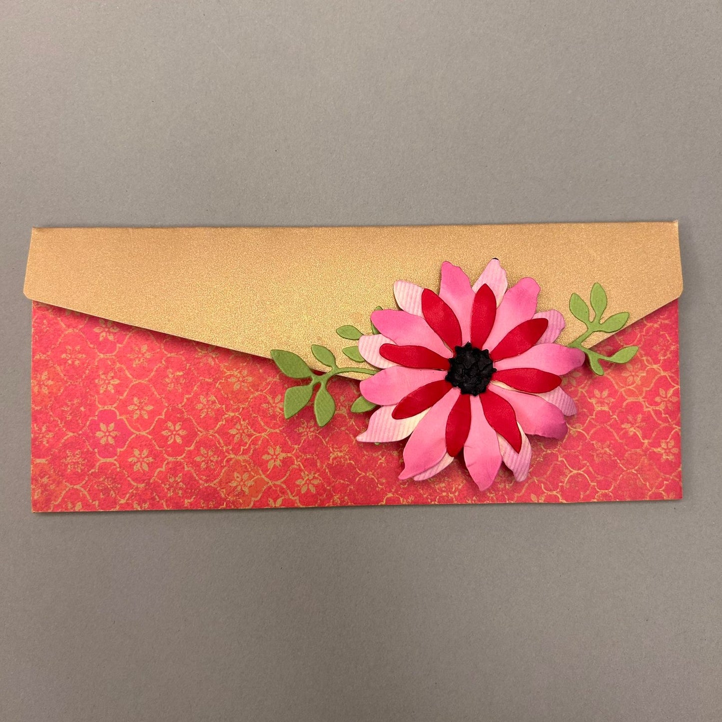 Die Cut Big Floral Envelope