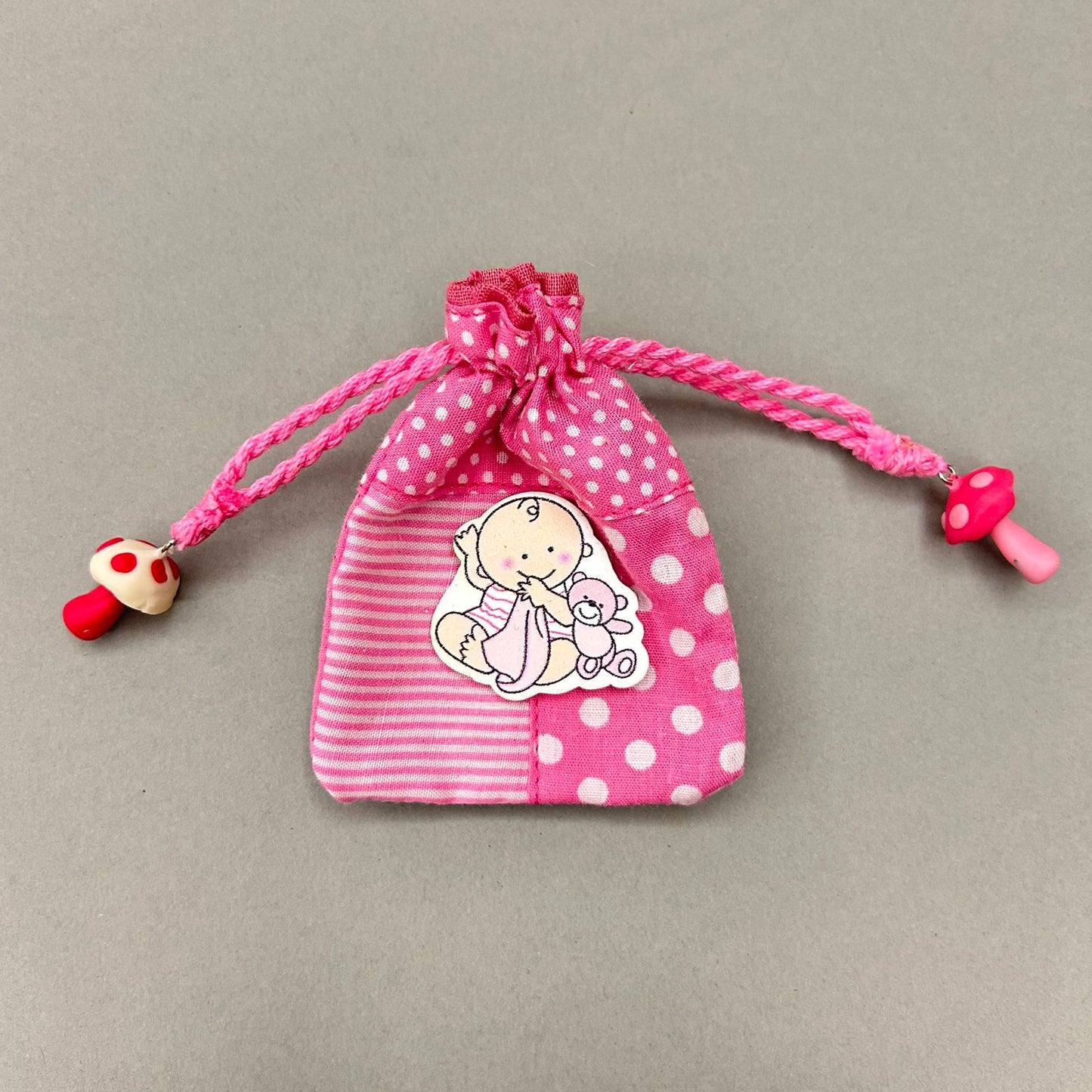 Pink Pattern Coin Bag