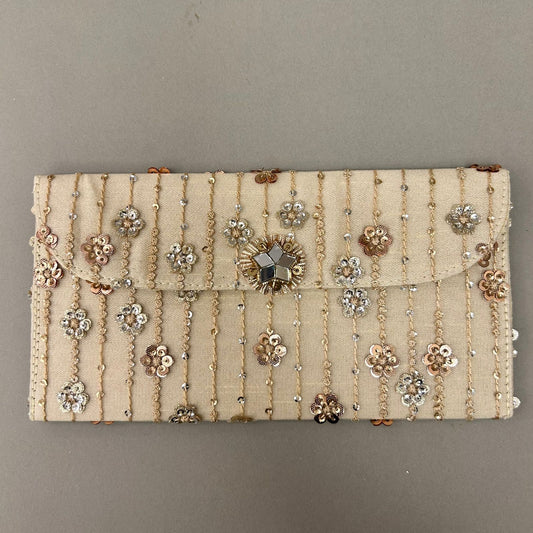 Sequin Flower Fabric Envelope - Large