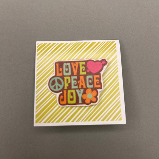Love Peace Joy Tags