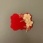 Red Tags With Baby Pink Flowers
