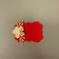 Red Tags With Baby Pink Flowers