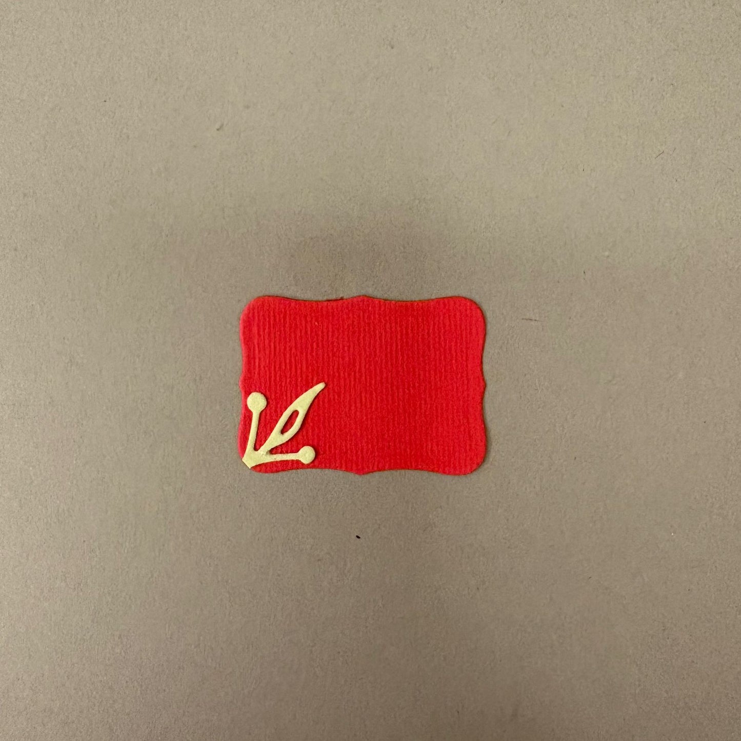 Red Tags With Baby Pink Flowers