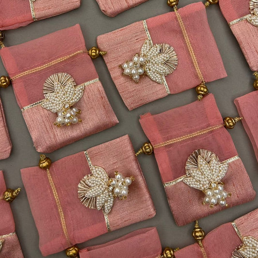 Half & half Coin Bags - Lotus