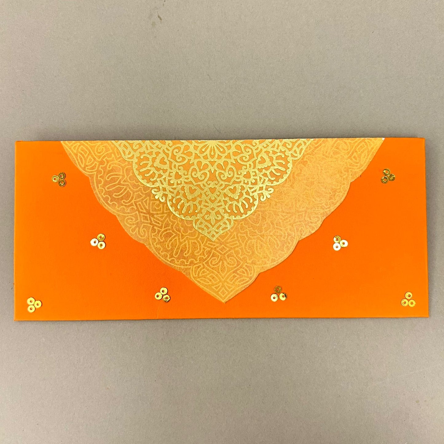 Orange Gold Semi Circle