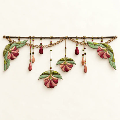Pink & maroon Jute Carnation Bandhanwar