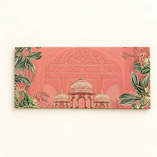 Wedding Dome on Pink Envelope