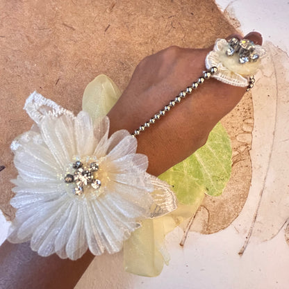 Single Flower Hathphool - handcrafted kids' rakhi for girls, alternate view | Traditions4u