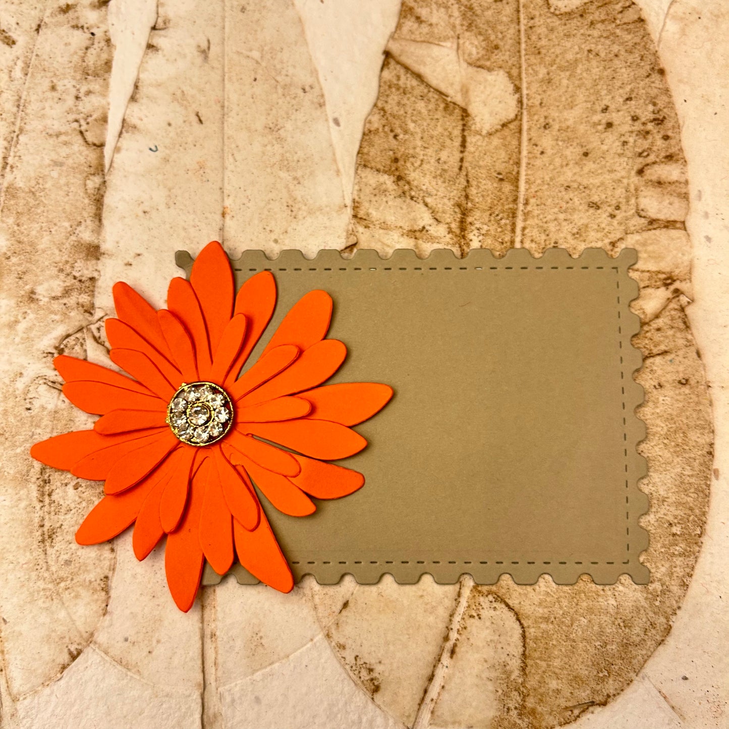 Orange Flower Gift Tags