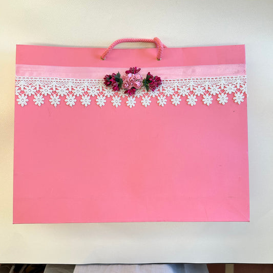 Lace & Flowers Paper Bags - Big