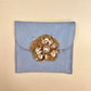 Jute Flower Suede Foam Envelope - Medium