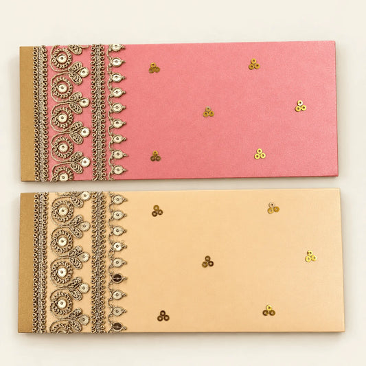 Metallic Lace Envelope
