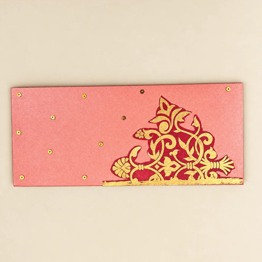 Red Pattern On Envelope