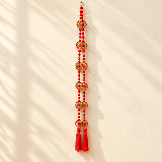Orange Ring with Orange Tassle Hanging