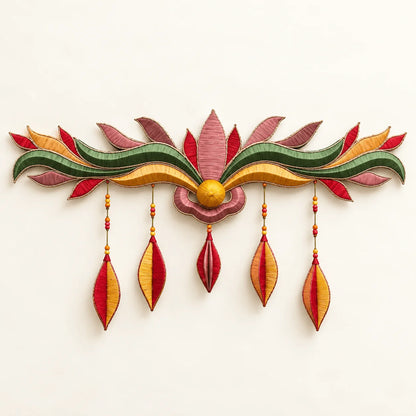 Colourful Signature Jute Bandhanwar with Hanging