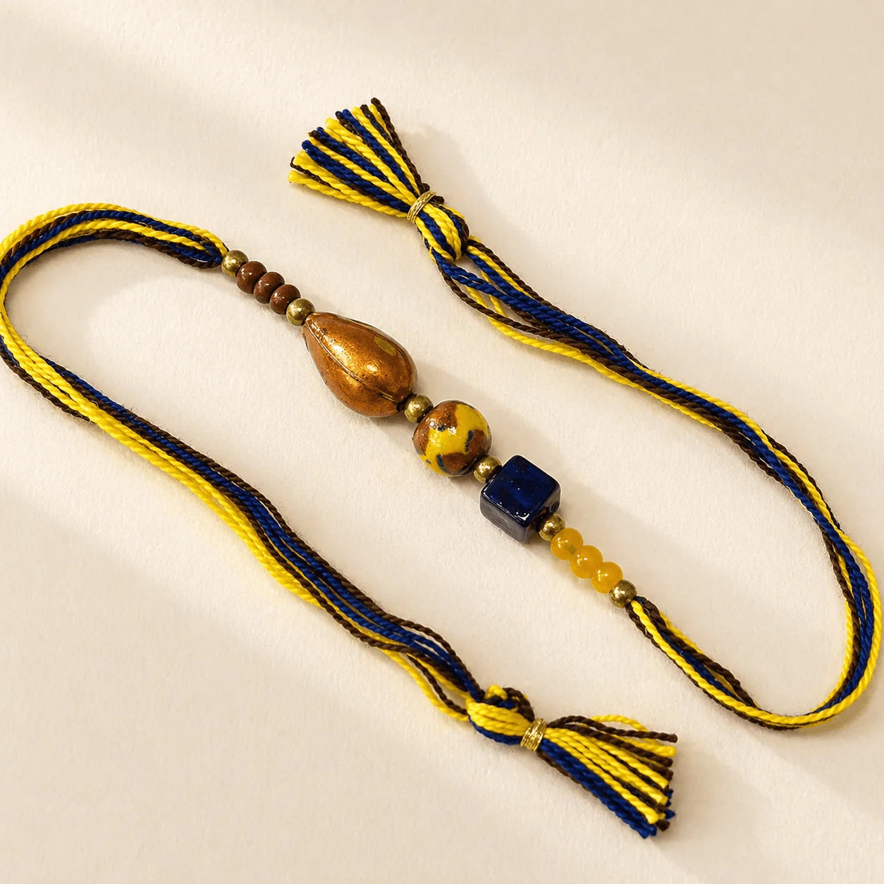 Asymmetrical Bead Rakhi