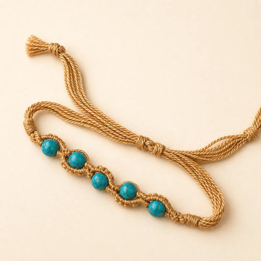 Blue Bead Bracelet