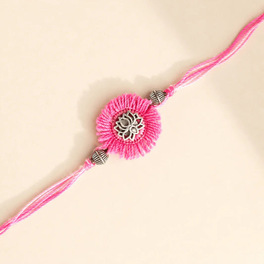 Pink Chakalya with Small Lotus Charm