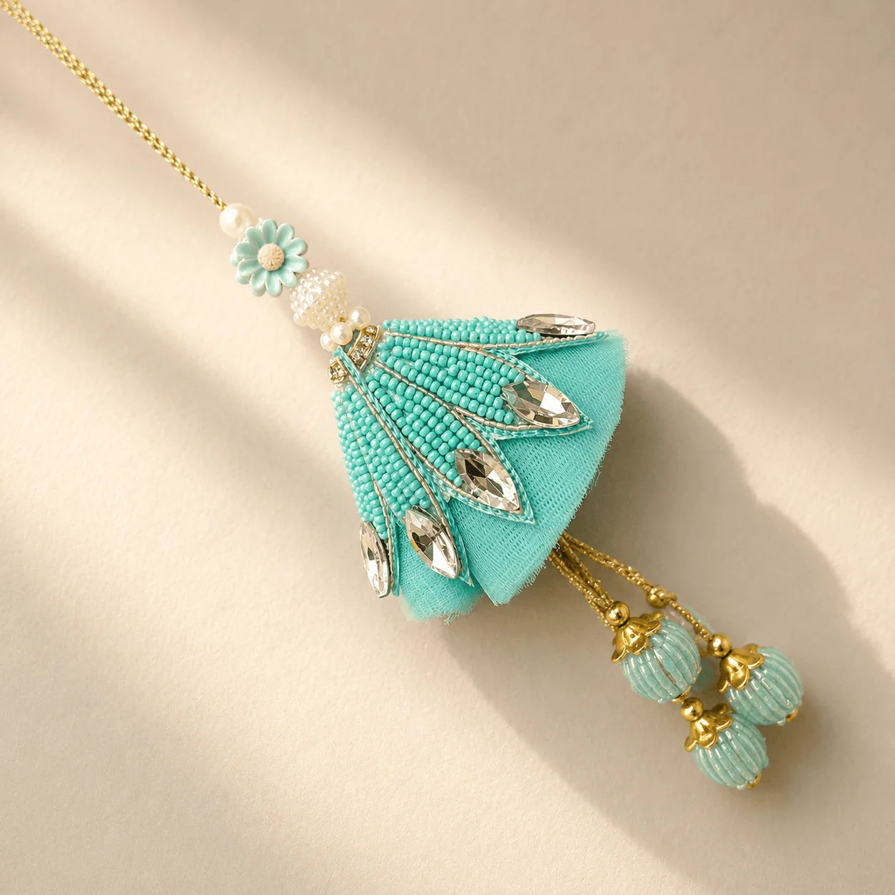 Lotus with Diamonds Lumba with Hanging Big