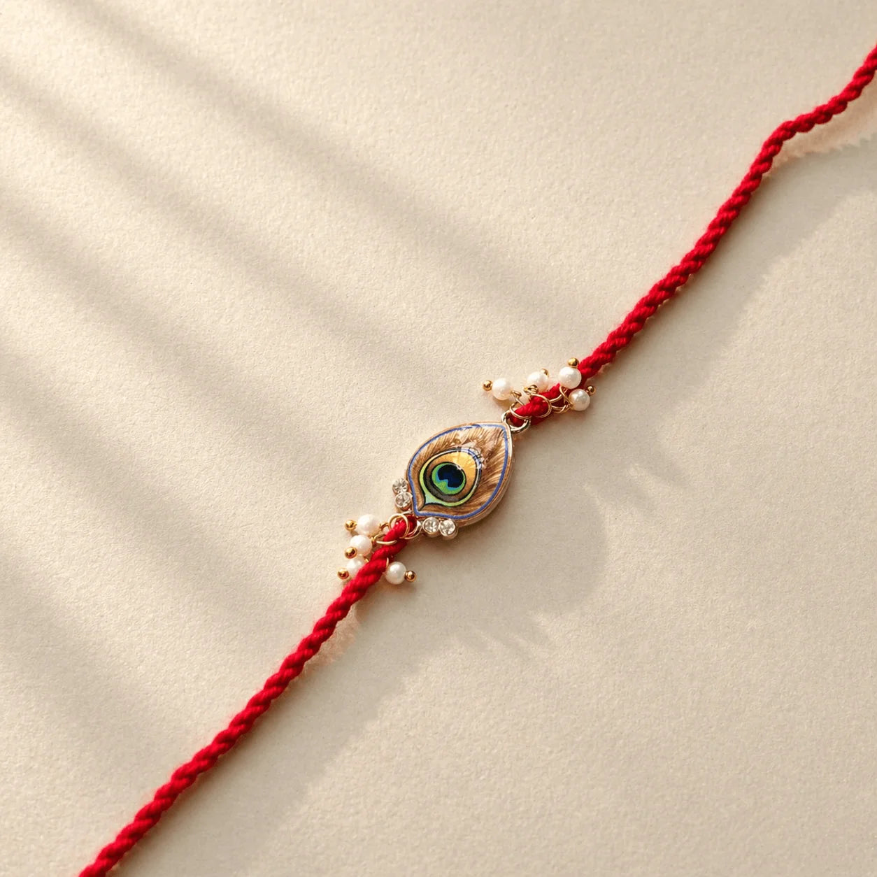 Morpankh Resin Motif Sadi Rakhi