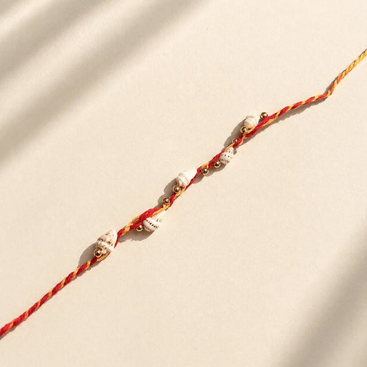Shells Charm Sadi Rakhi