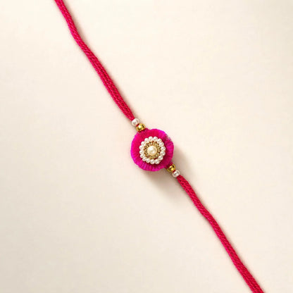 Small Moti Chakalya - handcrafted Chakalya for Raksha Bandhan puja, alternate view | Traditions4u