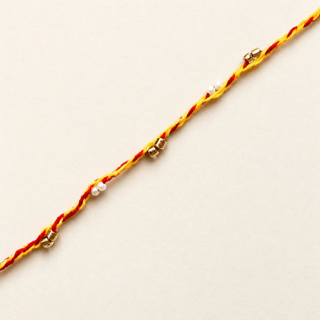 White & Cutdana on Moli Sadi Rakhi
