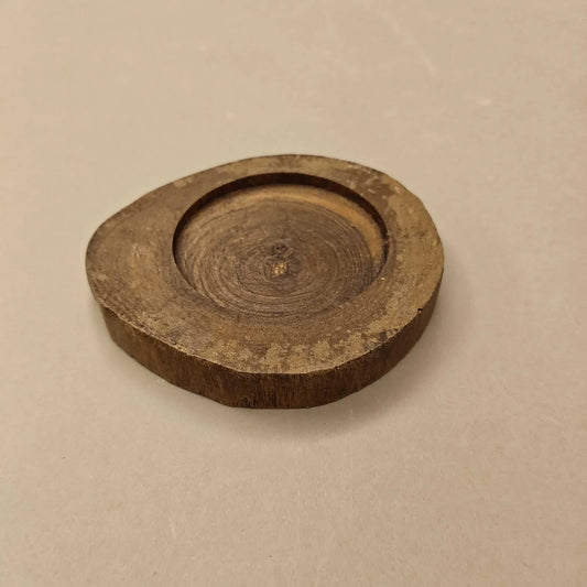 Rustic Wooden Saucer