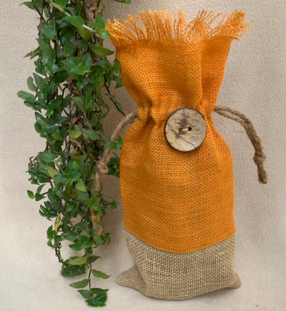 Color Jute Button Bags