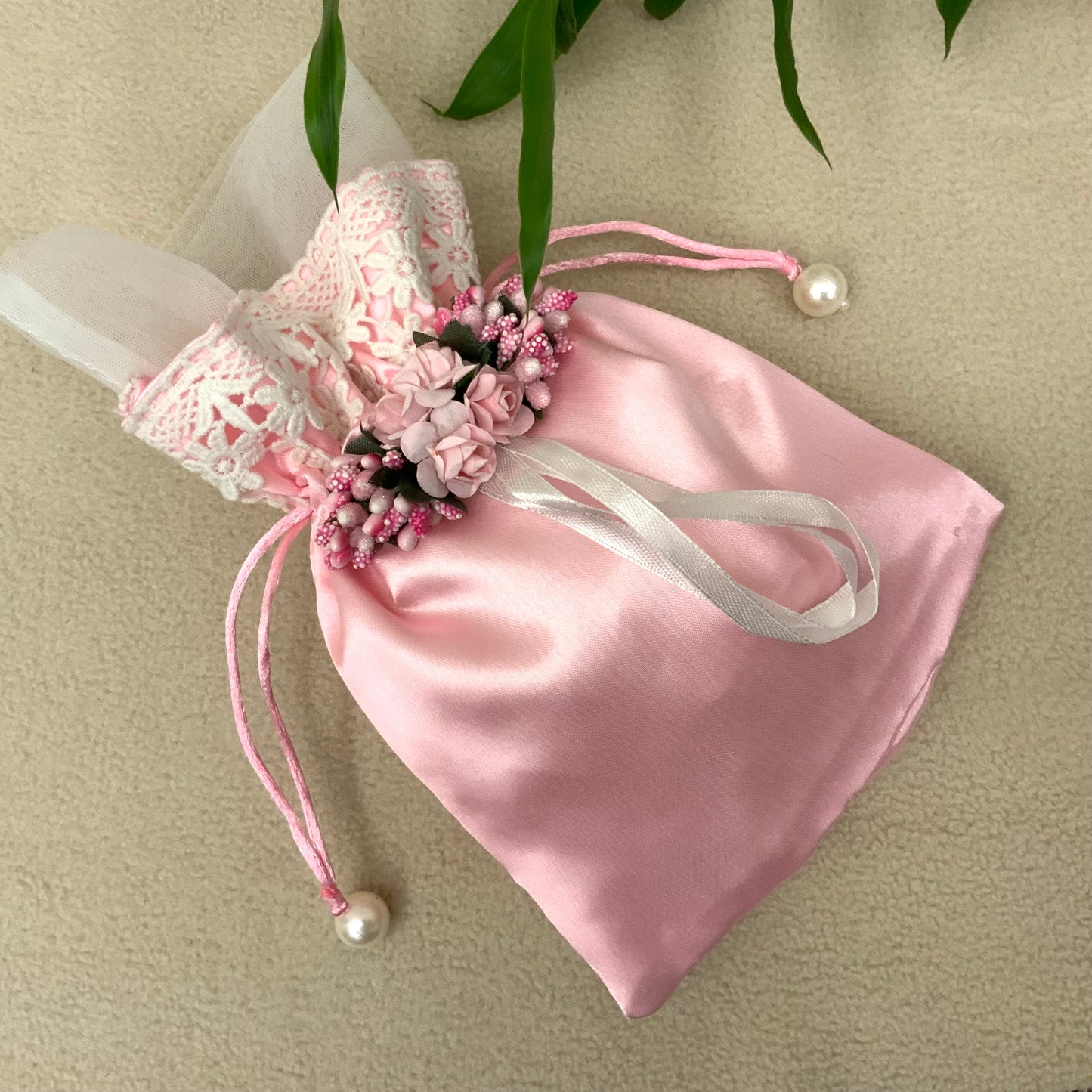 Satin & Lace Bags - Small