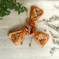 Melange on Orange brocade
